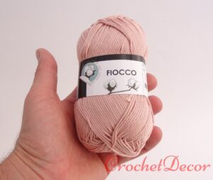 Fir de Crosetat Papuci Roz Nud Bumbac Mercerizat