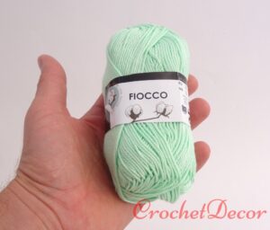 Fir de Crosetat Papuci Turcoaz Bumbac Mercerizat
