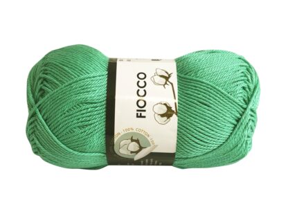 Fir de crosetat si tricotat bumbac mercerizat FIOCCO - VERDE 7620