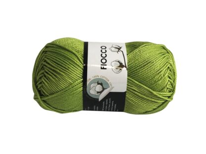 Fir de crosetat si tricotat bumbac mercerizat FIOCCO - VERDE 7668