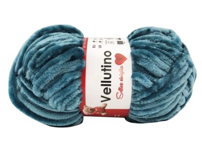 Fir de tricotat si crosetat jucarii si papuci de casa_Vellutino_Verde Marin 348781