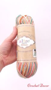 ARTISAN fir de tricotat sosete cu print