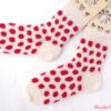 Ciorapi tricotati de mana cu andrele circulare fixe_ChiaoGoo_Buline, 2 culori_Calcai PLIC_Crochet Decor