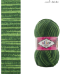 8034 Print - Verde deschis, verde inchis