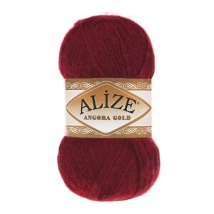 Fir de tricotat si crosetat Alize ANGORA GOLD_57 Burgundy