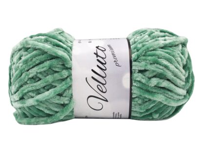Fir de tricotat si crosetat Velluto catifea velur_culoare 30_Verde Smarald