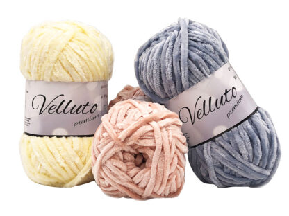 Fir de tricotat si crosetat din catifea_Velluto_gros 5.5 - 6.00 mm croseta_Crochet Decor