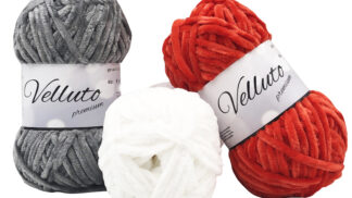 Fir de tricotat si crosetat din velur stralucitor_Velluto_gros 5.5 - 6.00 mm croseta_Crochet Decor