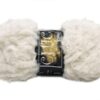 Fir de tricotat si crosetat tip blanita_CHIC LAME_6 Alb cu sclipici Auriu