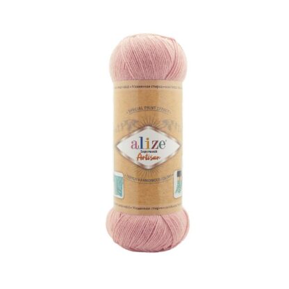 Fir de tricotat sosete Alize Superwash ARTISAN_culoare 161 Powder Pink