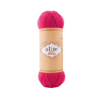 Fir de tricotat sosete Alize Superwash ARTISAN_culoare_798_Fuchsia