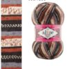 Fir de tricotat sosete PRINT Alize SUPERWASH COMFORT_7840