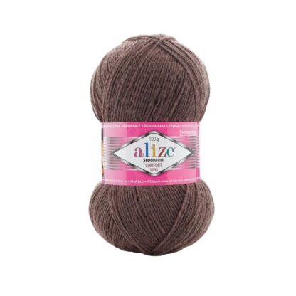 Fir de tricotat sosete UNI Alize SUPERWASH COMFORT_844_Maro