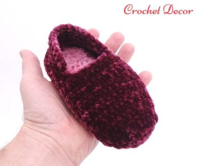 Papuci de casa crosetati manual pentru bebelusi_Crochet Decor