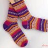 Sosete tricotate manual pentru sportivi si muntomani_Alize Comfort Socks cod 7655 _Marina_Crochet Decor