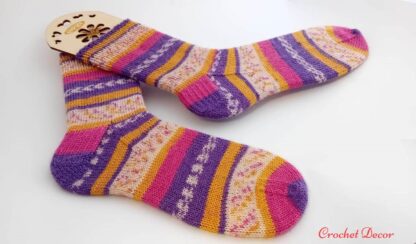 Sosete tricotate manual pentru sportivi si muntomani_Alize Comfort Socks_Marina_Crochet Decor