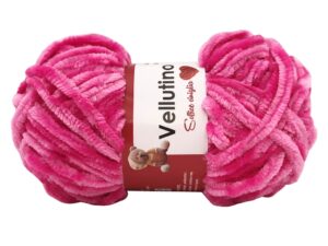 Fir de tricotat si crosetat de catifea Vellutino culoare Fuxia 238
