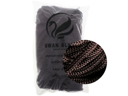 Fir de tricotat si crosetat genti Swan Black Maro Nuca -021