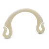 Maner din plastic marmorizat pentru genti crosetate si tricotate _ Culoare Alb Unt 2