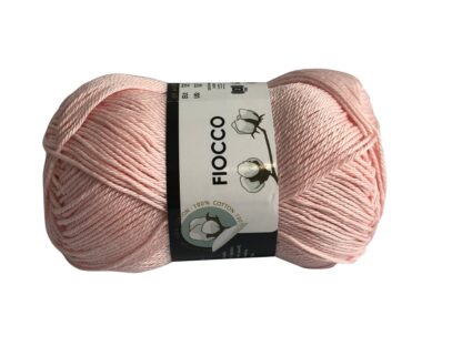 Fir de tricotat si crosetat Bumbac mercerizat_Fiocco_ culoare Roz culoarea Pielii 7036