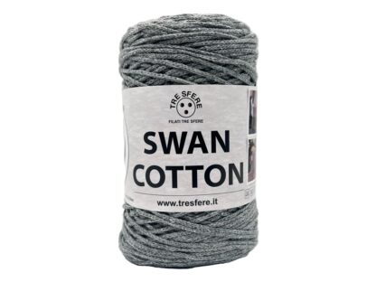 Fir tip snur Swan Cotton _ culoare gri inchis 03