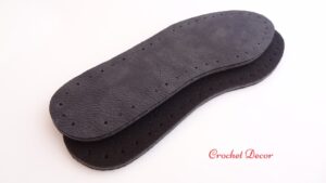 Talpici pt papuci de casa 3 straturi_Negru