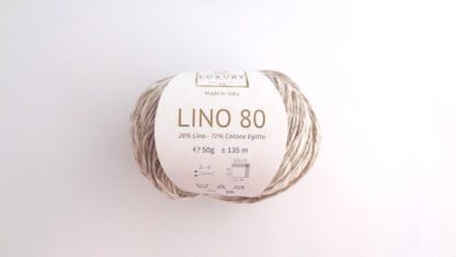Fir de tricotat si crosetat Lino 80 - 28% in , 72% bumbac Bej Natur 4