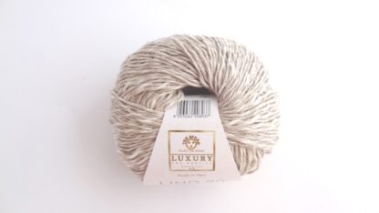 Fir de tricotat si crosetat Lino 80 - 28% in , 72% bumbac Bej Natur_3