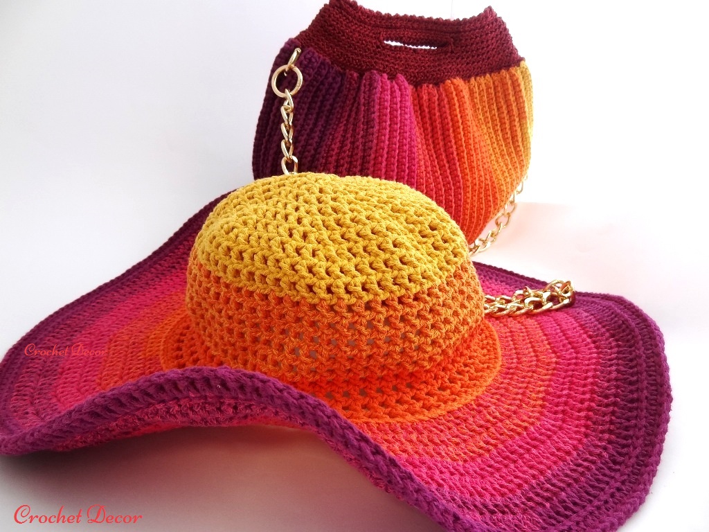 Geanta crosetata manual din fir RIO tip snur pretricotat_Crochet Decor_8