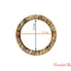 Manere CERC pentru genti crosetate si tricotate manual_dimensiuni_Crochet Decor