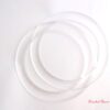 Manere CERC pentru genti crosetate_diametru exterior 16 cm, diametru interior 12 cm_Culoare Transparente