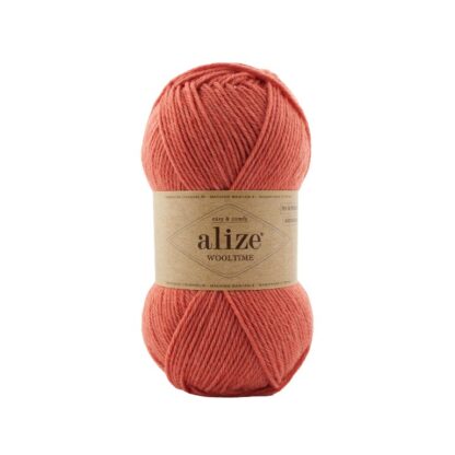 Alize fir de tricotat si crosetat WOOLTIME_75% lana superwash, 25% poliamida_culoare 691_Dusty Orange