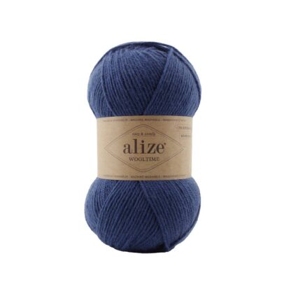 Alize fir de tricotat si crosetat WOOLTIME_75% lana superwash, 25% poliamida_culoare _797_Midnight Blue
