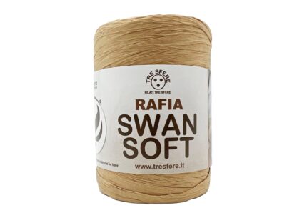 Fir din rafie naturale tip panglica_Rafia Swan Soft_Culoare Bej 01