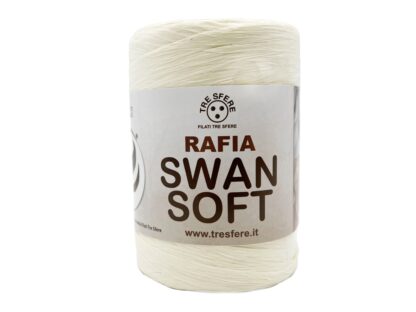 Fir din rafie naturale tip panglica_Rafia Swan Soft_Culoare Ecru 2