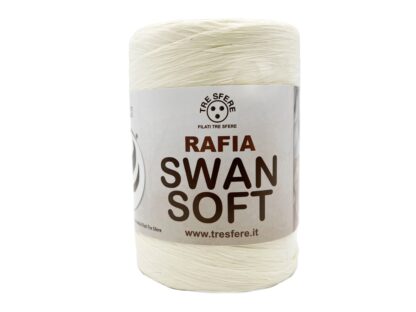 Fir din rafie naturale tip panglica_Rafia Swan Soft_Culoare Ecru 2