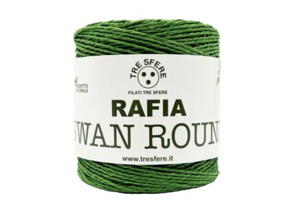 Rafia Swan Round_Culoare Verde Oliv 18