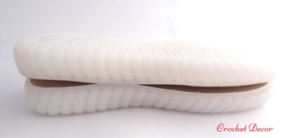 Talpa STEP SOLE flexibila pentru incaltaminrea crosetata_culoare alb_3