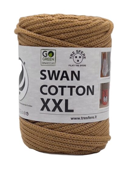 Fir de crosetat tip snur pentru genti si cosuri Swan Cotton XXL culoare Bej Inchis 2508