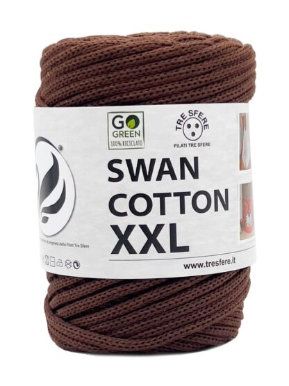 Fir de crosetat tip snur pentru genti si cosuri Swan Cotton XXL culoare Ciocolata 2510