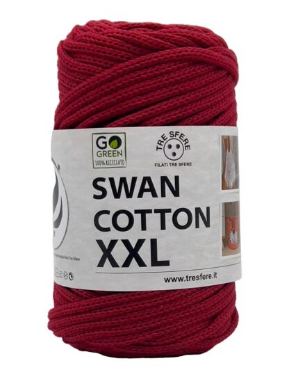 Fir de crosetat tip snur pentru genti si cosuri Swan Cotton XXL culoare Rosu 2536