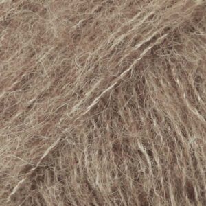 Fir de tricotat si crosetat DROPS Brushed Alpaca Silk culoare Bej 05-2
