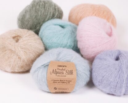 Fir de tricotat si crosetat DROPS Brushed Alpca Silk 2