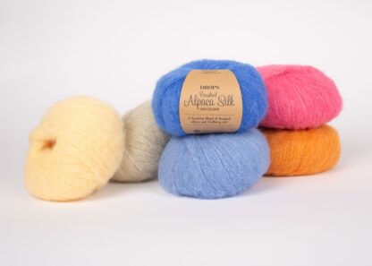 Fir de tricotat si crosetat DROPS Brushed Alpca Silk_26-27-28-29-30-31