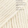 Drops Nepal Fir de tricotat si crosetat din lana si alpaca Drops Nepal Culoare 0100 Alb Unt