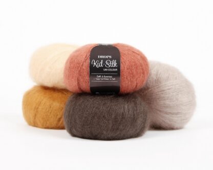 Fir de tricotat si crosetat din mohair si matase Drops Kid Silk-1