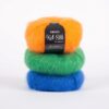 Fir de tricotat si crosetat din mohair si matase Drops Kid Silk culori 21-48-49