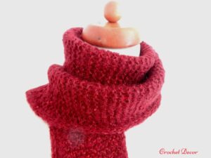 Sophie Scarf tricotata manual cu Drops Brushed Alpaca Silk si un fir cu paiete_Crochet Decor_3