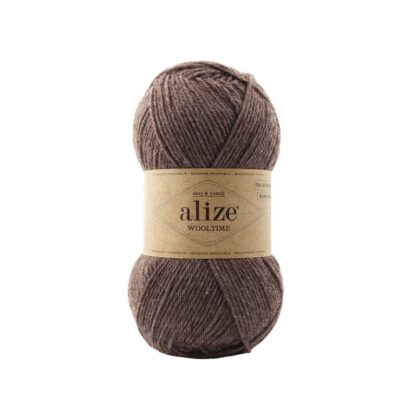 Alize fir de tricotat si crosetat WOOLTIME_75% lana superwash, 25% poliamida_culoare_240_Cocoa
