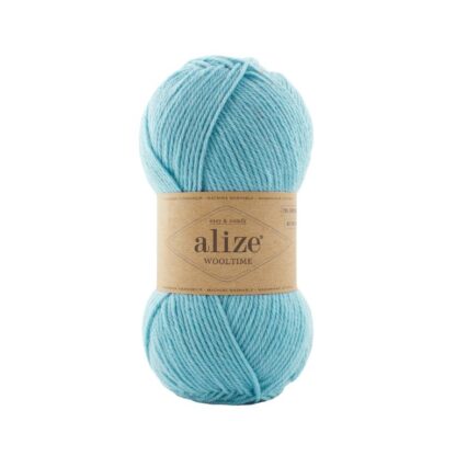 Alize fir de tricotat si crosetat WOOLTIME_75% lana superwash, 25% poliamida_culoare_522_Mint